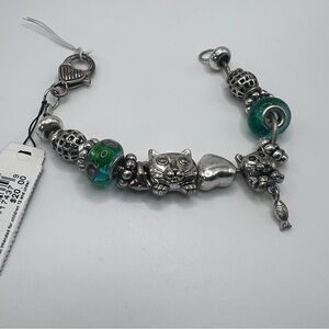 Roman Cat Charm Bracelet - With Tags